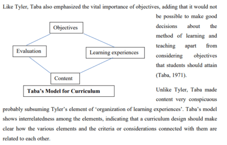 john kerr model of curriculum design